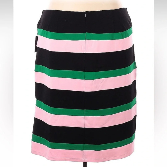 Eloquii Pink Black Green Striped Gorgeous Pencil Skirt Plus Size 28 NWT - Picture 3 of 3